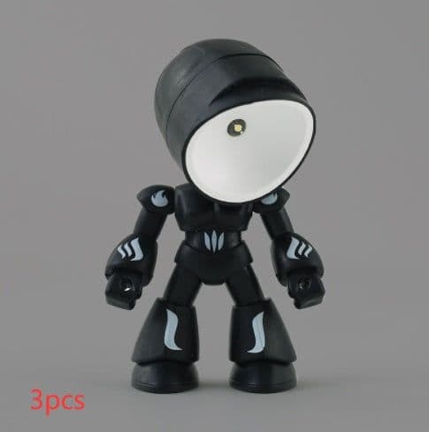 image-Cute LED Hero Table Lamp Mini Portable Cool Mecha Cute Robot Night Light Bedroom Home Decoration Kids Boys Gifts