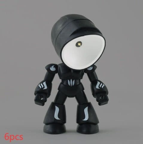 image-Cute LED Hero Table Lamp Mini Portable Cool Mecha Cute Robot Night Light Bedroom Home Decoration Kids Boys Gifts