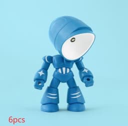 image-Cute LED Hero Table Lamp Mini Portable Cool Mecha Cute Robot Night Light Bedroom Home Decoration Kids Boys Gifts