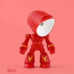 image-Cute LED Hero Table Lamp Mini Portable Cool Mecha Cute Robot Night Light Bedroom Home Decoration Kids Boys Gifts