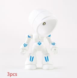 image-Cute LED Hero Table Lamp Mini Portable Cool Mecha Cute Robot Night Light Bedroom Home Decoration Kids Boys Gifts