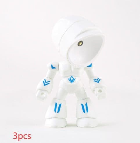 image-Cute LED Hero Table Lamp Mini Portable Cool Mecha Cute Robot Night Light Bedroom Home Decoration Kids Boys Gifts