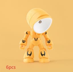 image-Cute LED Hero Table Lamp Mini Portable Cool Mecha Cute Robot Night Light Bedroom Home Decoration Kids Boys Gifts