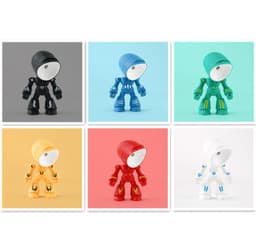 image-Cute LED Hero Table Lamp Mini Portable Cool Mecha Cute Robot Night Light Bedroom Home Decoration Kids Boys Gifts