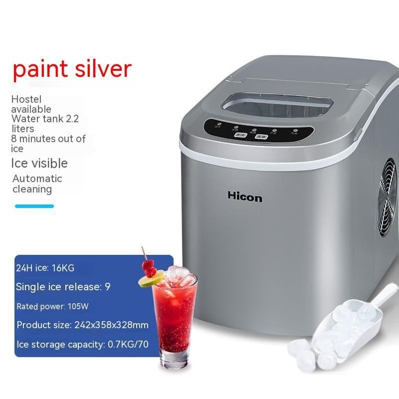 image-Household Small Ice Maker Milk Tea Shop Manual Water Filling