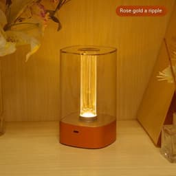 image-New LED Touch Atmosphere Light USB Charging Eye Protection Bedside Bedroom Lamp Bar Restaurant Garden Decoration Night Light Home Decor