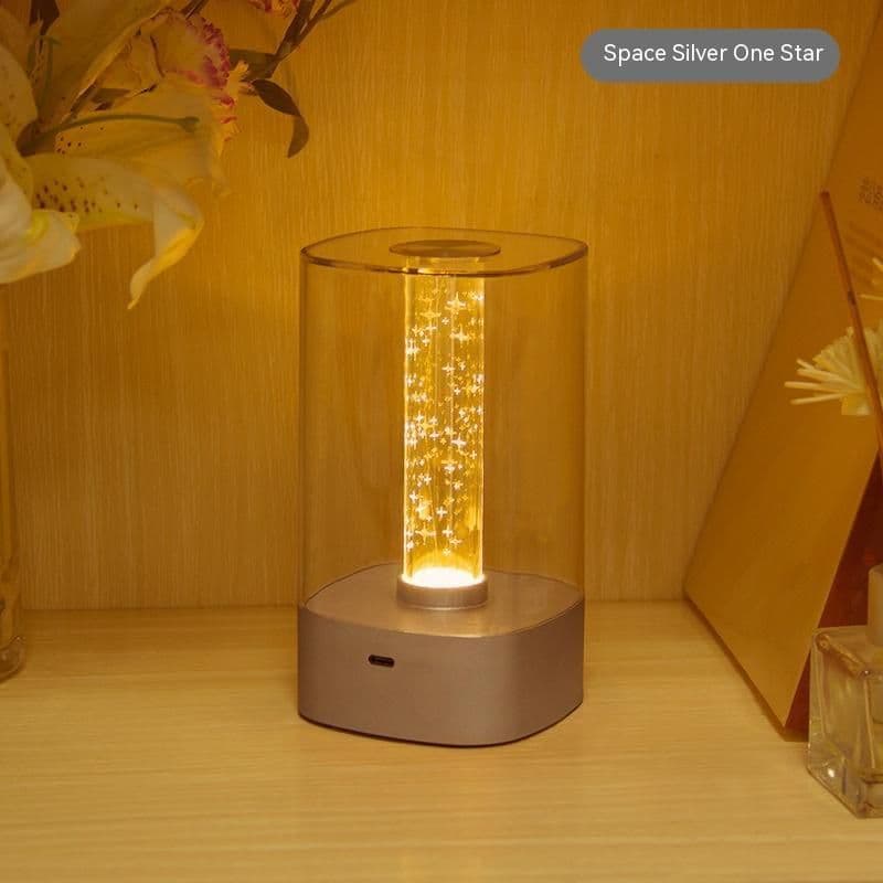 image-New LED Touch Atmosphere Light USB Charging Eye Protection Bedside Bedroom Lamp Bar Restaurant Garden Decoration Night Light Home Decor