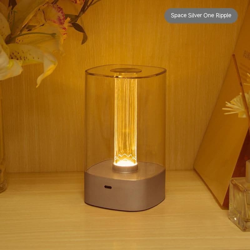 image-New LED Touch Atmosphere Light USB Charging Eye Protection Bedside Bedroom Lamp Bar Restaurant Garden Decoration Night Light Home Decor