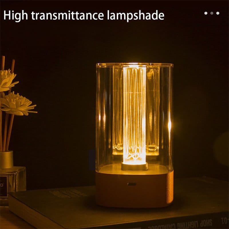 image-New LED Touch Atmosphere Light USB Charging Eye Protection Bedside Bedroom Lamp Bar Restaurant Garden Decoration Night Light Home Decor