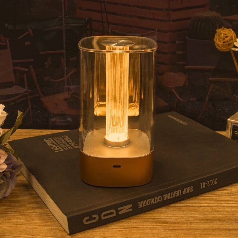 image-New LED Touch Atmosphere Light USB Charging Eye Protection Bedside Bedroom Lamp Bar Restaurant Garden Decoration Night Light Home Decor