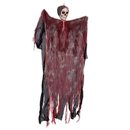 image-Halloween Hanging Ghost Pendant Dyed Blood Horror Skull Pendants For Halloween Party Patio Lawn Window House Decoration