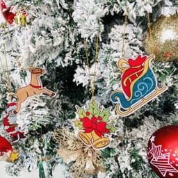 image-Christmas Decor Car Pendant Hanging Ornament Home Decoration Interior Decoration Pendant