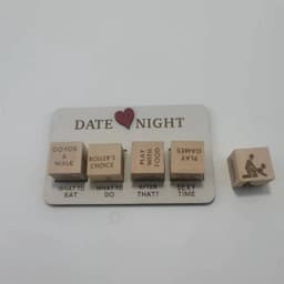 image-Wooden Date Night Dice Wooden Date Night Ideas Game Dice Romantic Couple Date Night Game Action Decision Dice Games For Couple
