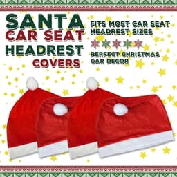 image-Christmas Car Chair Covers Christmas Day Decorations