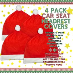image-Christmas Car Chair Covers Christmas Day Decorations