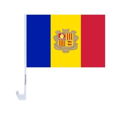 image-Andorra Car Flag Made of Polyester