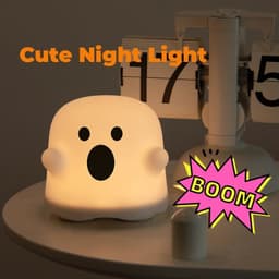 image-Home Decor Silicone Night Light Bedside Table Lamp LED Touch Sensor Lamp For Girl Bedrooms Living Room Decoration Kids Birthday Gift Halloween Decorations