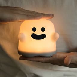 image-Home Decor Silicone Night Light Bedside Table Lamp LED Touch Sensor Lamp For Girl Bedrooms Living Room Decoration Kids Birthday Gift Halloween Decorations
