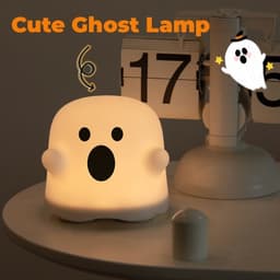 image-Home Decor Silicone Night Light Bedside Table Lamp LED Touch Sensor Lamp For Girl Bedrooms Living Room Decoration Kids Birthday Gift Halloween Decorations