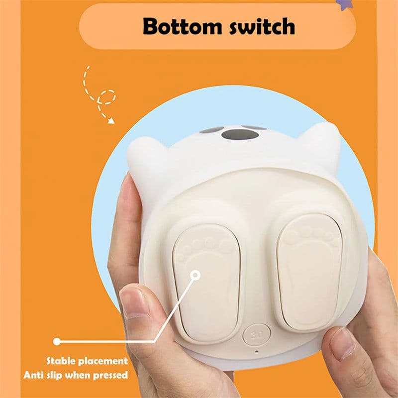 image-Home Decor Silicone Night Light Bedside Table Lamp LED Touch Sensor Lamp For Girl Bedrooms Living Room Decoration Kids Birthday Gift Halloween Decorations