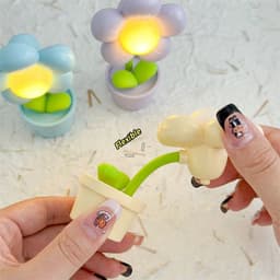 image-Mini Flower Small Night Lamp Cute Atmosphere Bedside Creative Home Decor Bedroom Ambient Lights
