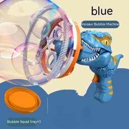 image-Fan Dinosaur Bubble Machine Bubble Blowing Toy Children's Handheld Bubble Machine New Cartoon Blowing Bubble Gun Toy Gift