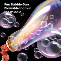 image-Fan Dinosaur Bubble Machine Bubble Blowing Toy Children's Handheld Bubble Machine New Cartoon Blowing Bubble Gun Toy Gift