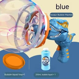 image-Fan Dinosaur Bubble Machine Bubble Blowing Toy Children's Handheld Bubble Machine New Cartoon Blowing Bubble Gun Toy Gift