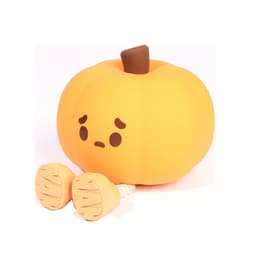 image-Home Decor Halloween Pumpkin Night Light Cute Soft Silicone Lamp Touch Dimmable Rechargeable Bedside Decor Light Kids Gifts Halloween Decorations