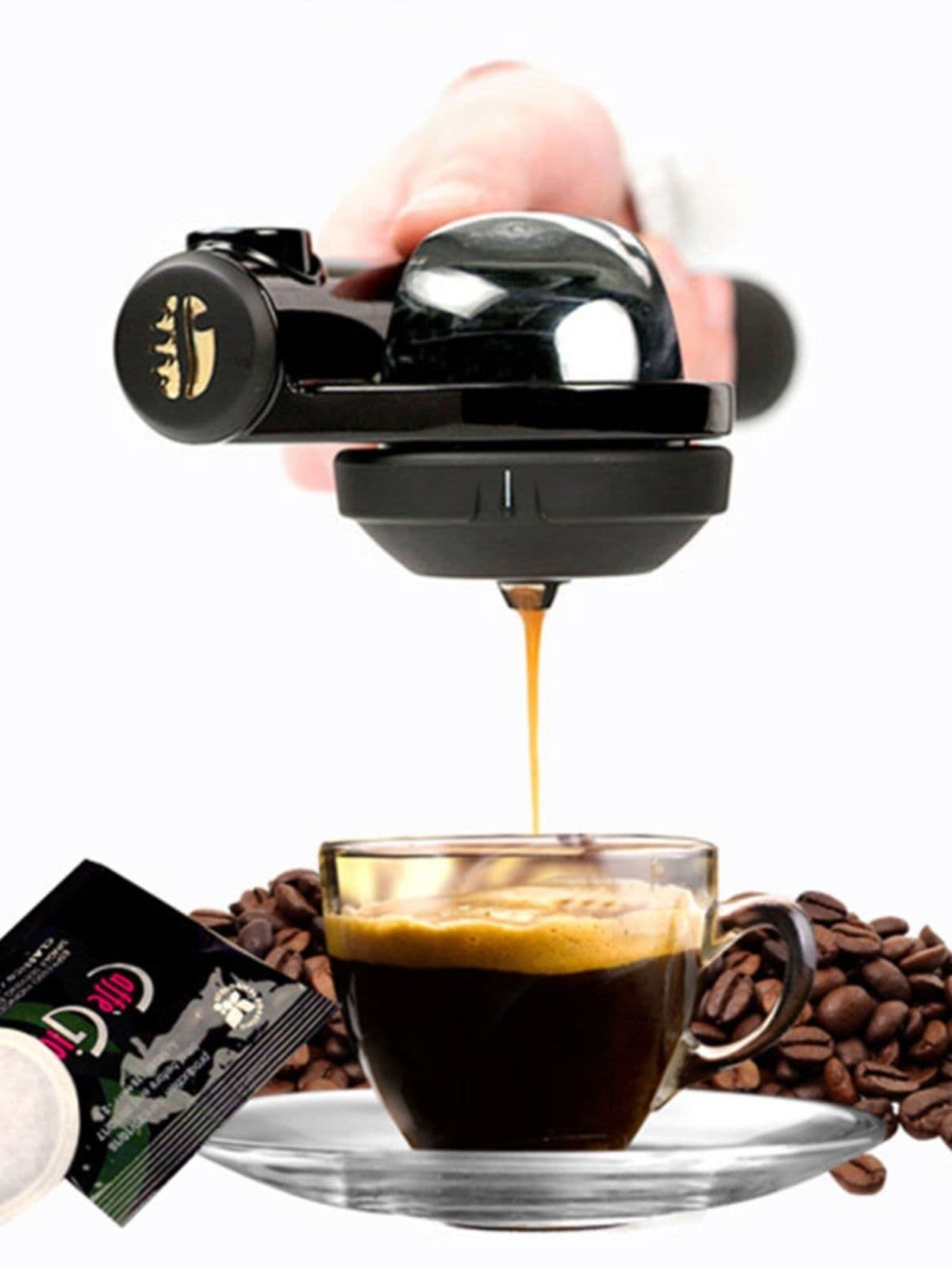 image-Portable Coffee Machine Outdoor Home Office Hand Press