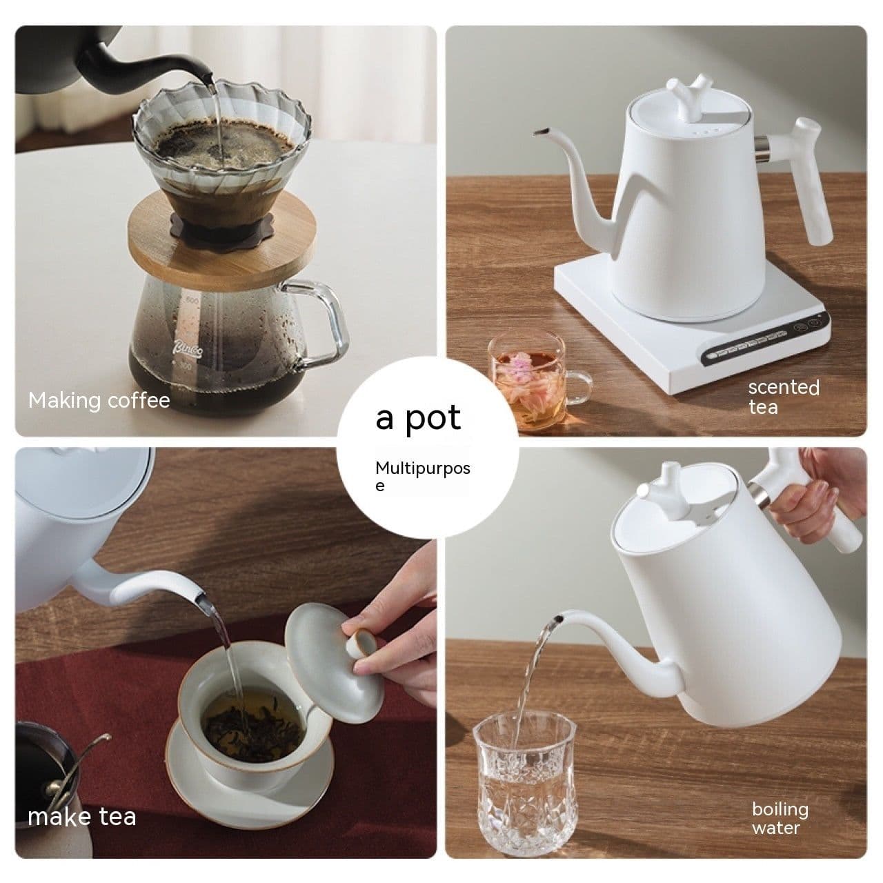 image-Intelligent Electric Kettle Temperature Control For Stainless Steel Hand Flushing