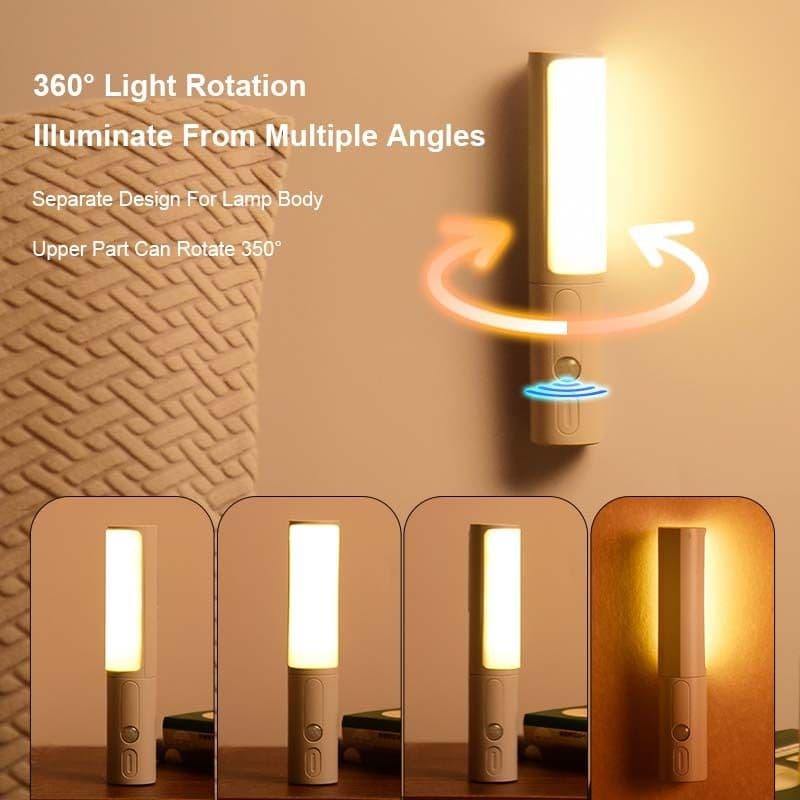 image-New Style Smart Human Body Induction Motion Sensor LED Night Light For Home Bed Kitchen Cabinet Wardrobe Wall Lamp