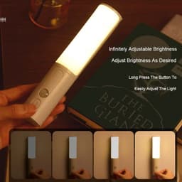 image-New Style Smart Human Body Induction Motion Sensor LED Night Light For Home Bed Kitchen Cabinet Wardrobe Wall Lamp