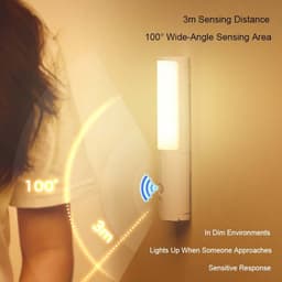 image-New Style Smart Human Body Induction Motion Sensor LED Night Light For Home Bed Kitchen Cabinet Wardrobe Wall Lamp