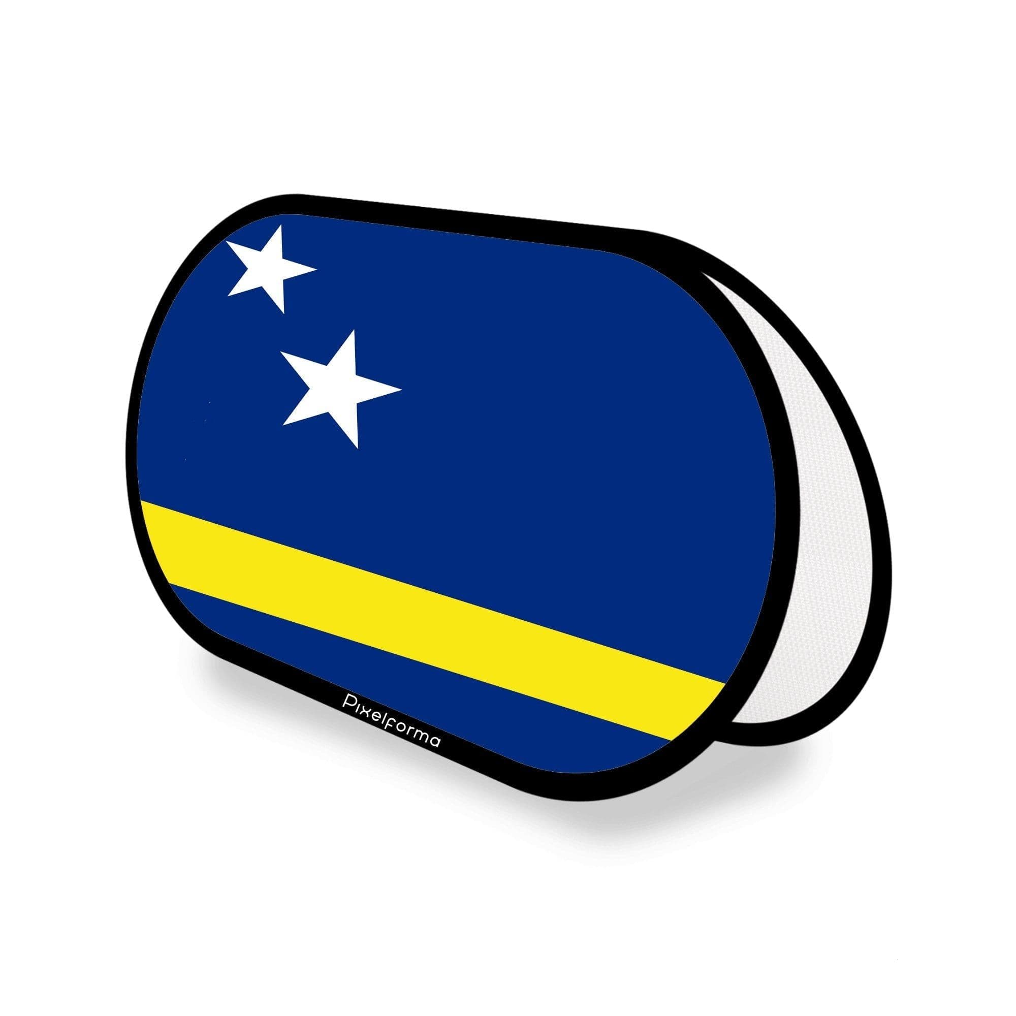 image-Curacao Flag Oval Advertising Medium