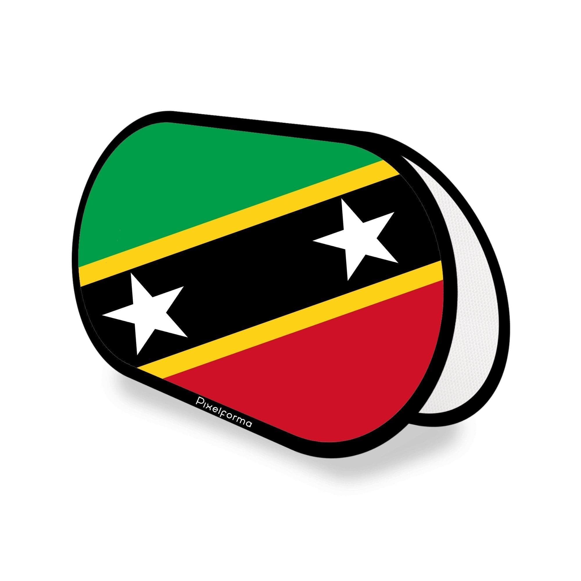 image-Oval Advertising Medium Flag of Saint Kitts and Nevis