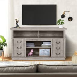 image-Well-designed TV Cabinet Vintage Home Living Room Wood TV Stand For TVs Modern Entertainment Center Farmhouse TV Storage Cabinet
