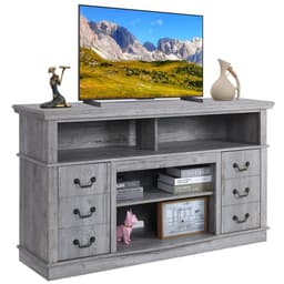 image-Well-designed TV Cabinet Vintage Home Living Room Wood TV Stand For TVs Modern Entertainment Center Farmhouse TV Storage Cabinet