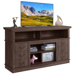 image-Well-designed TV Cabinet Vintage Home Living Room Wood TV Stand For TVs Modern Entertainment Center Farmhouse TV Storage Cabinet