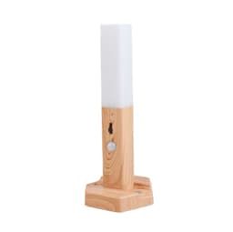 image-Smart Home Wooden Small Night Lamp Lamp LED Induction