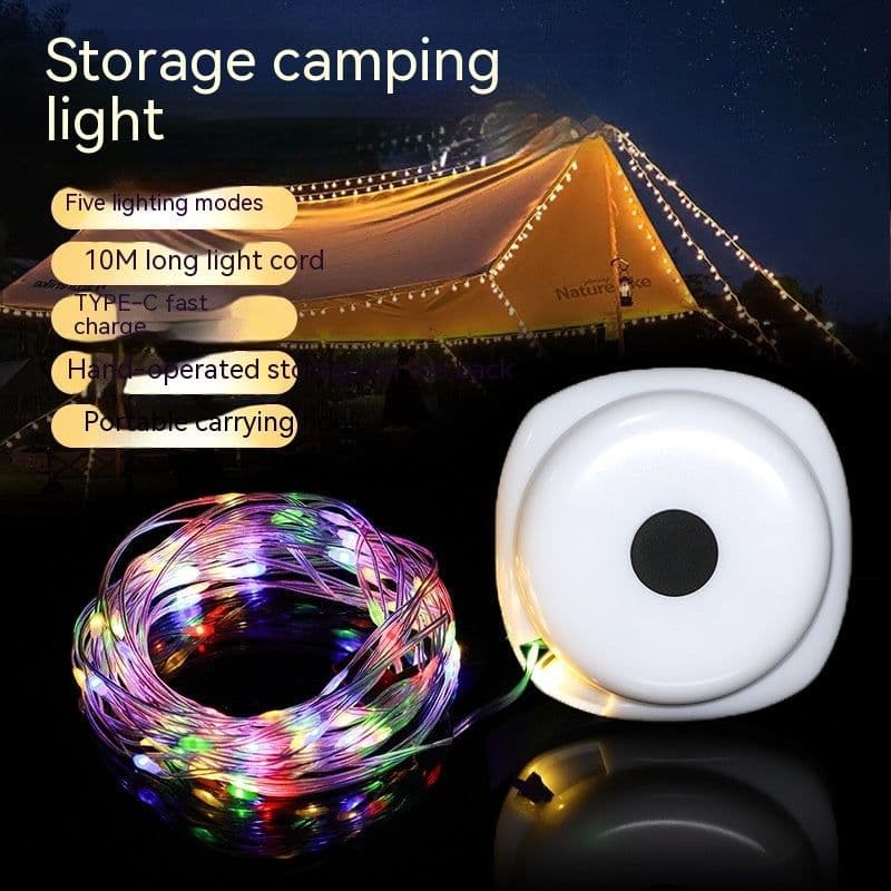 image-LED Christmas Festival Rechargeable Outdoor Camping Tent String