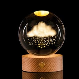 image-Luminous Galaxy Crystal Ball Decoration 3D Laser Inner Carving