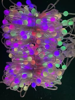 image-Smart LED RGB Curtain String Lights Bluetooth APP Control Christmas Fairy Light Garland DIY Picture Display Party Wedding Decor