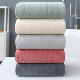 image-Coral Fleece Bath Towel Thickening Towel Absorbent