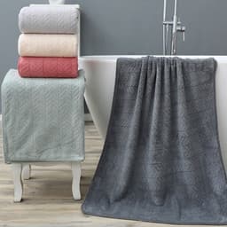 image-Coral Fleece Bath Towel Thickening Towel Absorbent
