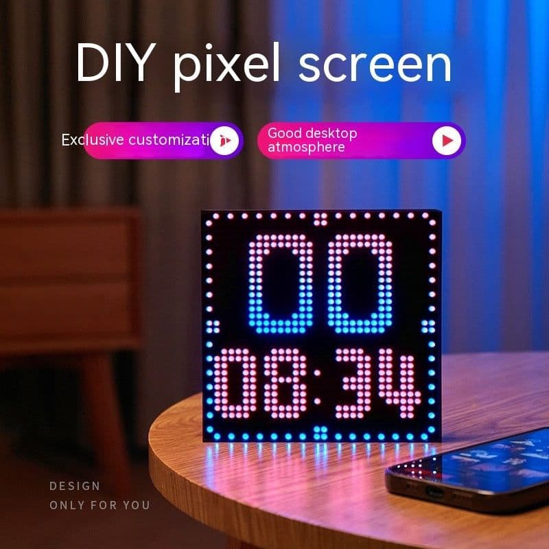 image-DIY Pixel Atmosphere Good Item Layout Night Light E-sports Decoration Table Lamp Desktop Creativity Atmosphere