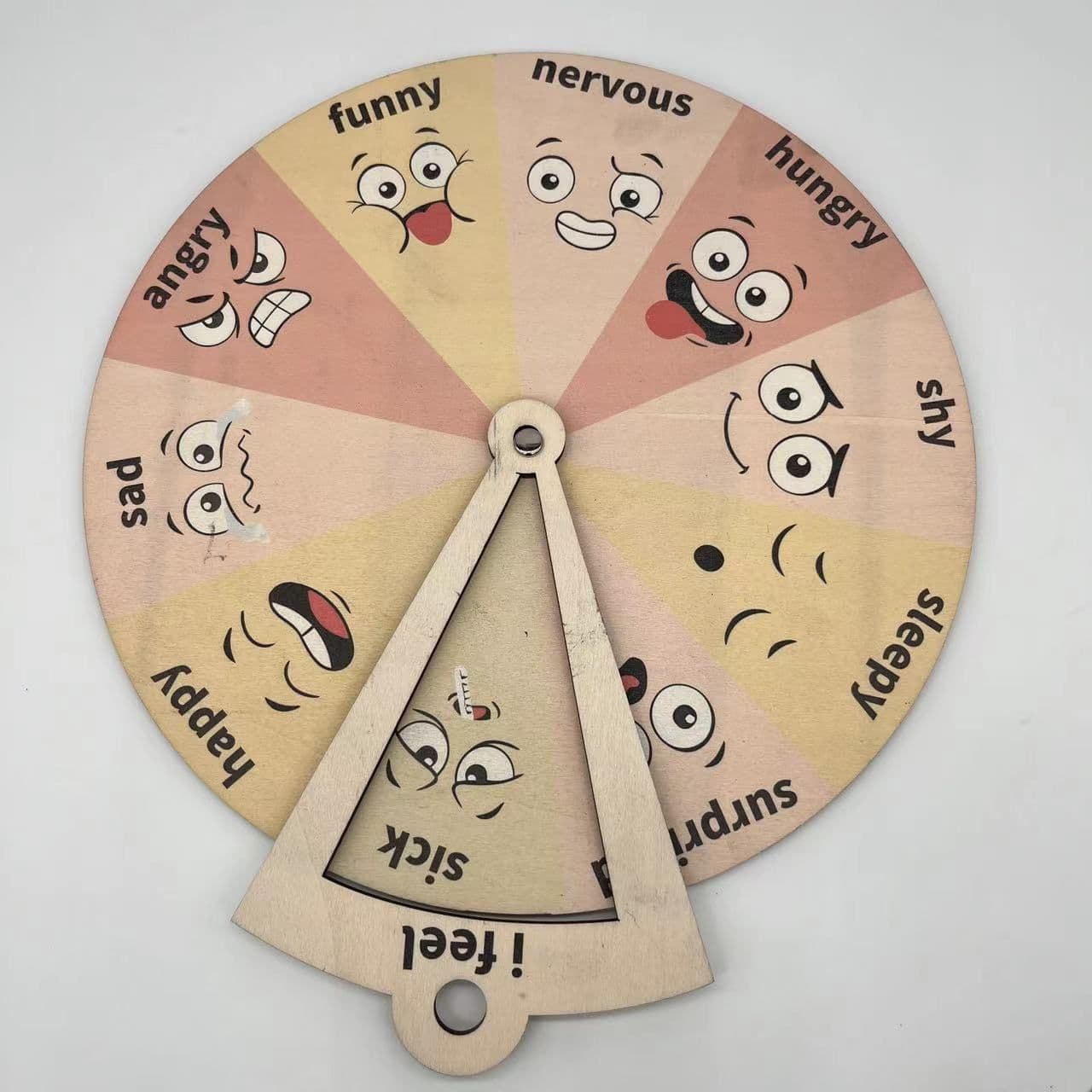 image-Montessori Expression Emotion Wooden Handicraft Toy