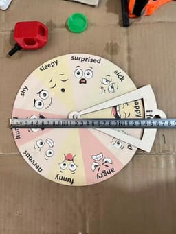 image-Montessori Expression Emotion Wooden Handicraft Toy