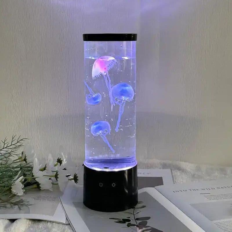 image-9-inch LED Colorful Jellyfish Lamp Amazon Hot Home Decoration Small Night Lamp Creative Ambience Light Exclusive For Cross-border