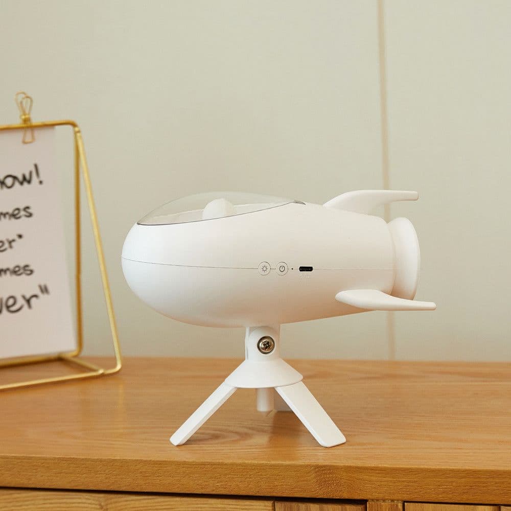 image-Creative Rocket Shape Bluetooth Speaker Bedroom Small Night Lamp